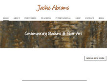 Tablet Screenshot of jackieabrams.com